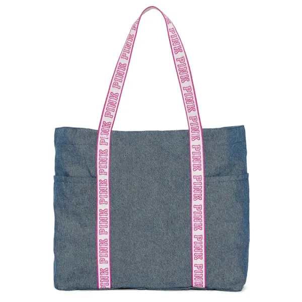 Пляжна сумка PINK VS Diamante Tote Bag Denim