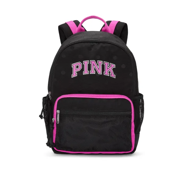 Рюкзак PINK Campus Backpack 18 Liters Black & Pink Fire