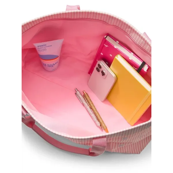 Сумка Tote Shine Pink Stripe