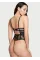 Боді BOMBSHELL FISHNET FLORAL TEDDY BLACK LACE    