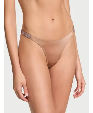 Трусики Victoria's Secret зі стразами Shine Strap Thong Panty Marzipan