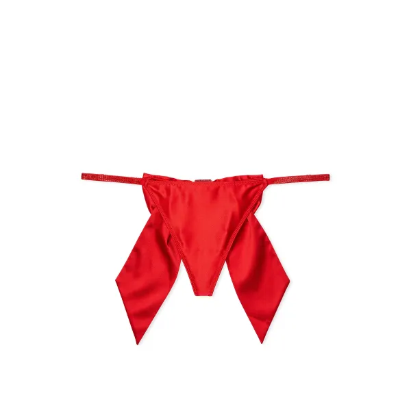 Трусики Dream Angels Satin Twinkle Bow V-String Panty