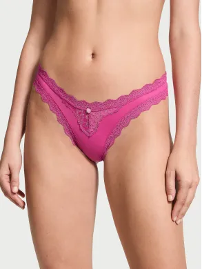 Трусики Very Sexy Dream Angels Lace-Trim Brazilian Panty  Luscious Rose