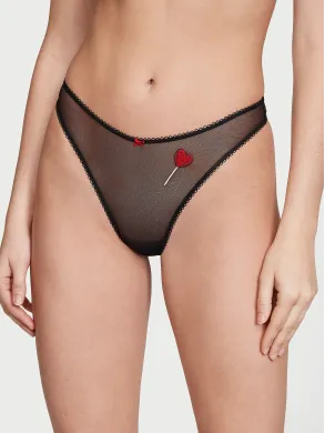 Трусики Very Sexy Tease High-Leg Scoop Thong Panty чорні