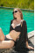Купальник чорний Victoria's Secret Chain-Link Icon Push-Up Bikini Top black + Плавки Бразильяни