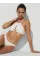 Купальник Victoria's Secret Swim Archives Beach Lace Halter Bralette Bikini Top+Archives Beach Lace High-Waist Full-Coverage Coconut White