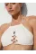 Купальник Victoria's Secret Swim Archives Beach Lace Halter Bralette Bikini Top+Archives Beach Lace High-Waist Full-Coverage Coconut White