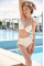Купальник Victoria's Secret Swim Archives Beach Lace Push-Up Bikini Top+ Archives Beach Lace Bikini Bottom Coconut White