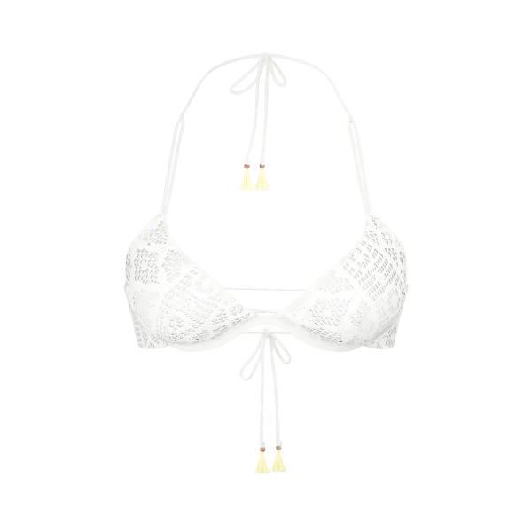 Купальник Victoria's Secret Swim Archives Beach Lace Push-Up Bikini Top+ Archives Beach Lace Bikini Bottom Coconut White