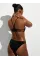 Купальник Victoria's Secret Swim Archives Beach Macrame Halter Push-Up Bikini Top + Cheeky Black