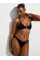Купальник Victoria's Secret Swim Archives Beach Macrame Halter Push-Up Bikini Top + Cheeky Black