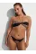 Купальник Victoria's Secret Swim Archives Chains Halter Bandeau Bikini Top + Brazilian Bikini Leopard