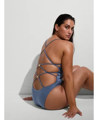 Купальник Victoria's Secret Swim Archives Sexy Straps Scoop One-Piece Swimsuit Moonlight Blue