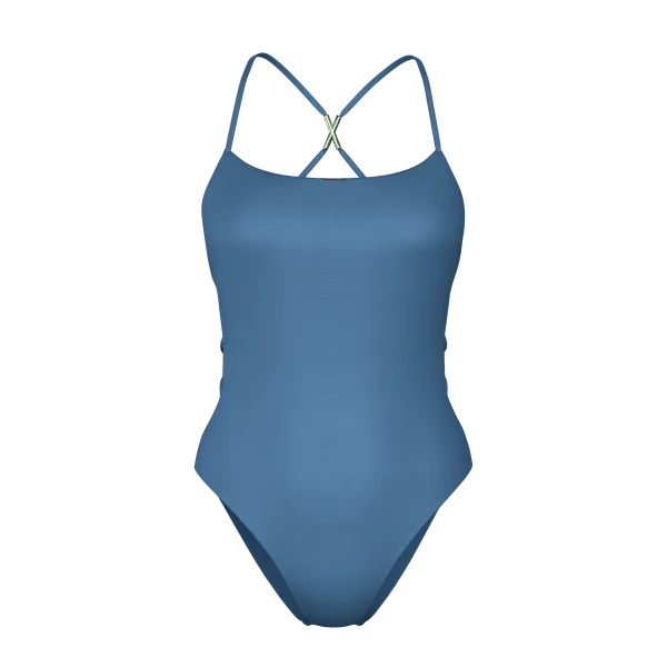 Купальник Victoria's Secret Swim Archives Sexy Straps Scoop One-Piece Swimsuit Moonlight Blue