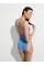 Купальник Victoria's Secret Swim Crinkle Scoop One-Piece Swimsuit Dream Blue