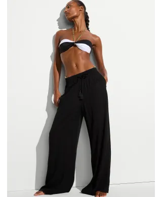 Пляжні штани Victoria's Secret Swim Beachwear Easy Wide-Leg Pants Pure Black