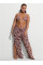 Пляжний костюм Victoria's Secret Beachwear Wide-Leg Pants + Long-Sleeve Top Zebra