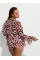 Пляжний костюм Victoria's Secret Beachwear Wide-Leg Pants + Long-Sleeve Top Zebra