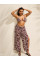 Пляжний костюм Victoria's Secret Beachwear Wide-Leg Pants + Long-Sleeve Top Zebra