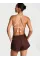 Пляжний костюм Victoria's Secret Swim Boyfriend Shirt Dress+Cover-Up Shorts Burgundy Brown