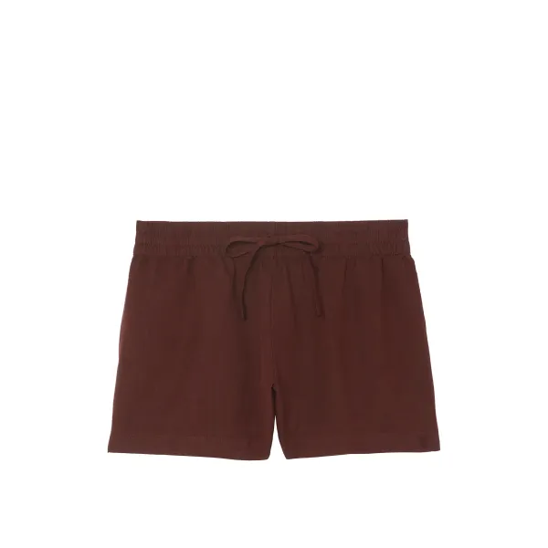 Пляжний костюм Victoria's Secret Swim Boyfriend Shirt Dress+Cover-Up Shorts Burgundy Brown