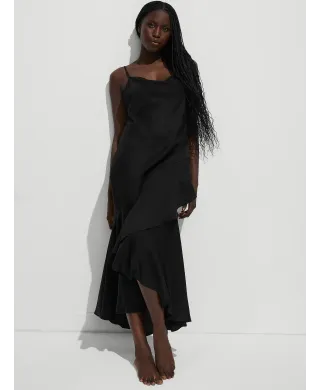 Сукня Пляжна Victoria's Secret Swim Beachwear Vacation Flounce Midi Dress Black