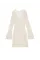 Victoria's Secret Swim Beachwear Crochet Long-Sleeve Mini Dress Natural