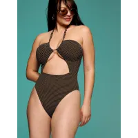 Купальник Суцільний Victoria's Secret Swim Beach Beads Cut-Out Cheeky One-Piece Swimsuit