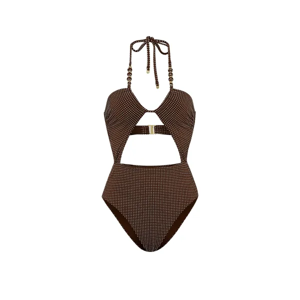 Купальник Суцільний Victoria's Secret Swim Beach Beads Cut-Out Cheeky One-Piece Swimsuit