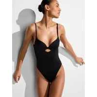 Купальник Суцільний Victoria's Secret Swim Twist Push-Up One-Piece Swimsuit Pure Black
