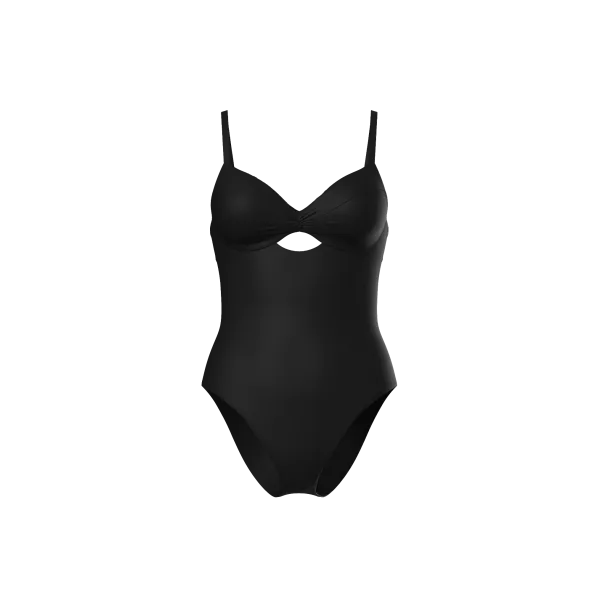 Купальник Суцільний Victoria's Secret Swim Twist Push-Up One-Piece Swimsuit Pure Black