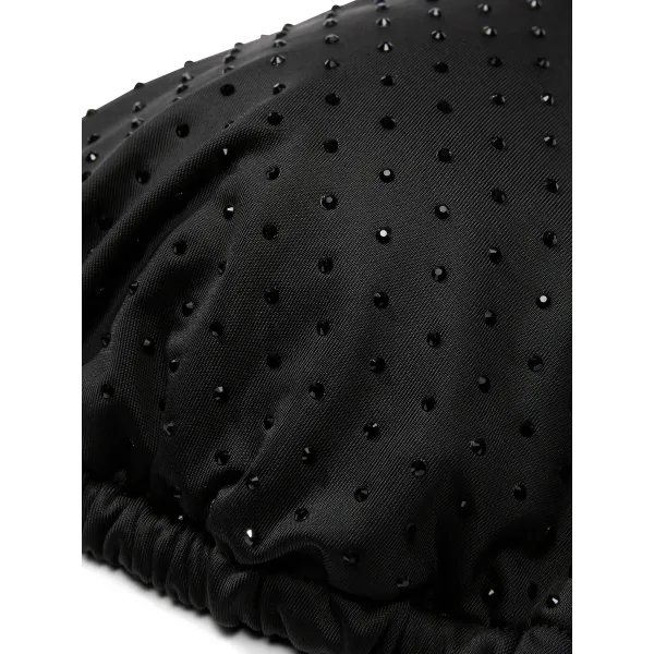 Купальник Victoria's Secret Bombshell Add-2-Cups Diamanté Push-Up Bikini Top+ Brazilian Bikini Bottom Black Shine