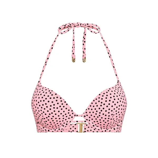 Купальник Victoria's Secret Bombshell Add-2-Cups Push-Up Bikini Top+ Brazilian Bikini Bottom Pink Dots