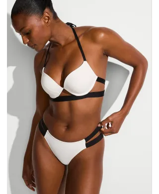 Купальник Victoria's Secret Swim Archives Banded Push-Up Bikini Top+ Brazilian Bikini Bottom Coconut White