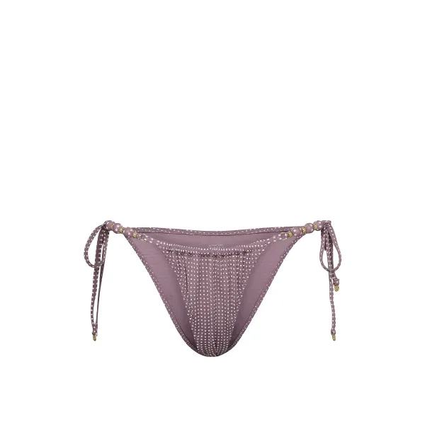 Купальник Victoria's Secret Swim Beach Beads Triangle Bikini Top + Brazilian Bikini Bottom Winery