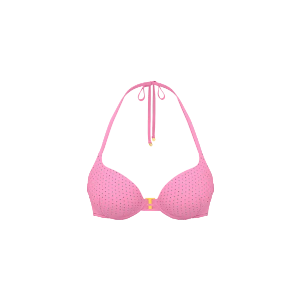 Купальник Victoria's Secret Swim Bombshell Add-2-Cups Diamanté Push-Up Bikini Top+Diamanté Brazilian Pink Sugar