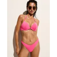 Купальник Victoria's Secret Swim Bombshell Add-2-Cups Push-Up Bikini Top+Cinched Thong Bikini Bottom Bombshell Pink