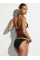 Купальник Victoria's Secret Swim Diamanté Triangle Bikini Top+Brazilian Bikini Bottom Pure Black Shine