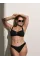 Купальник Victoria's Secret Swim Essential Full-Coverage Bikini Top+ Essential Side-Tie Bikini Pure Black