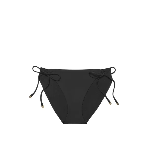 Купальник Victoria's Secret Swim Essential Full-Coverage Bikini Top+ Essential Side-Tie Bikini Pure Black