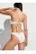 Купальник Victoria's Secret Swim Eyelet Cut-Out Monokini One-Piece Swimsuit Coconut White