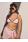 Купальник Victoria's Secret Swim Heritage Stripe Sequin Triangle Bikini Top + Brazilian Bikini Bottom Iconic Pink Stripes