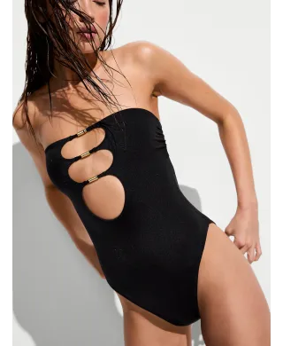 Купальник Victoria's Secret Swim Reversible Cut-Out Rings Strapless One-Piece Swimsuit