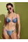 Купальник Victoria's Secret Swim Shimmer Stripe Knit Balconette Bikini Top +Brazilian Bikini Bottom Periwinkle Shimmer Stripes