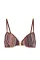 Купальник Victoria's Secret Swim Shimmer Stripe Knit Balconette Bikini Top +Brazilian Bikini Bottom Dark Chili Shimmer Stripes