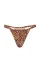Купальник Victoria's Secret Swim Shimmer Tiny Triangle Bikini Top + Thong Bikini Bottom Brown Zebra