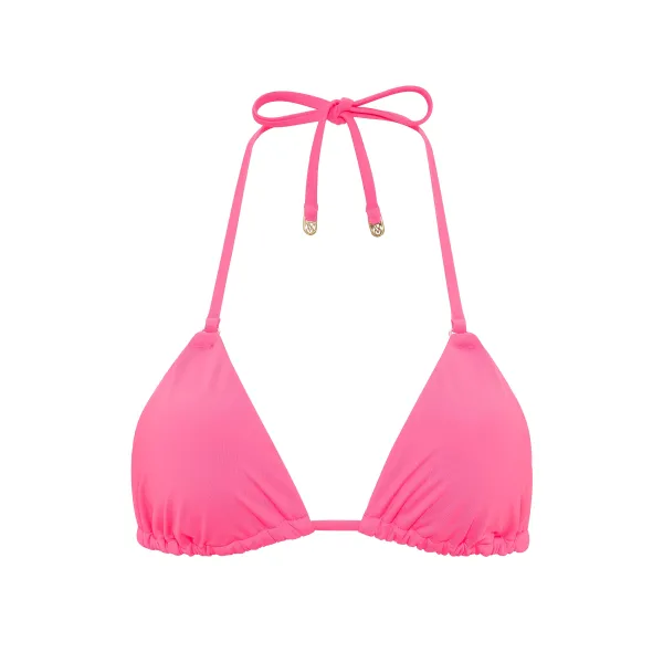Купальник Victoria's Secret Swim Triangle Bikini Top+Cinched Thong Bikini Bottom Bombshell Pink