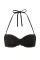 Купальник Victoria's Secret Swim Twist Push-Up Bandeau Bikini Top + Brazilian Bikini Bottom Black