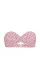 Купальник Victoria's Secret Swim Twist Push-Up Bandeau Bikini Top+ Brazilian Bikini Bottom Pink Dots
