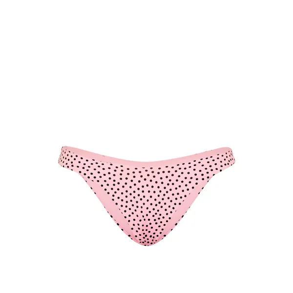 Купальник Victoria's Secret Swim Twist Push-Up Bandeau Bikini Top+ Brazilian Bikini Bottom Pink Dots